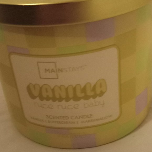 Mainstays 14oz Scented Candle 2-lights (Vanilla Nice Nice Baby) - Picture 2 of 3